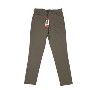 Womens MARIO‎ SERRANI ITALY Green Textured Pull On Dress Pants Size M
